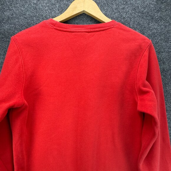 Nike Ohio State Sweatshirt Small Red Pullover Buckeyes Center Swoosh Crew Neck - Picture 5 of 12